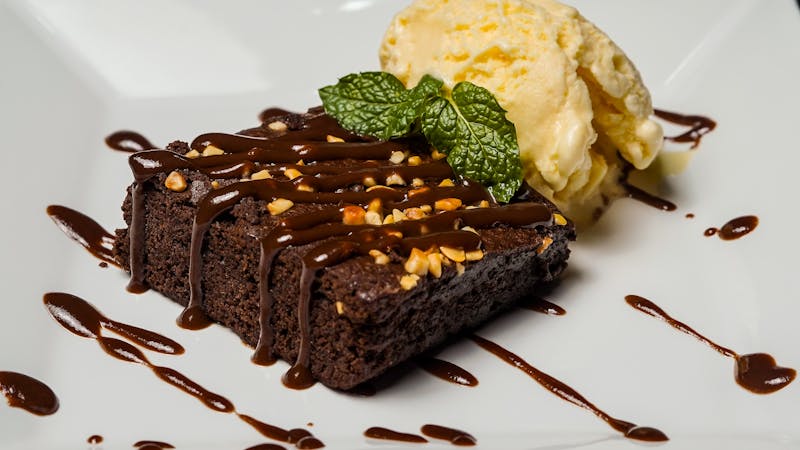 Chocolate Lava Brownie warm dessert
