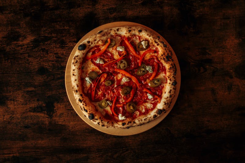 Classic Ranch Pizza with ranch sauce and mozzarella